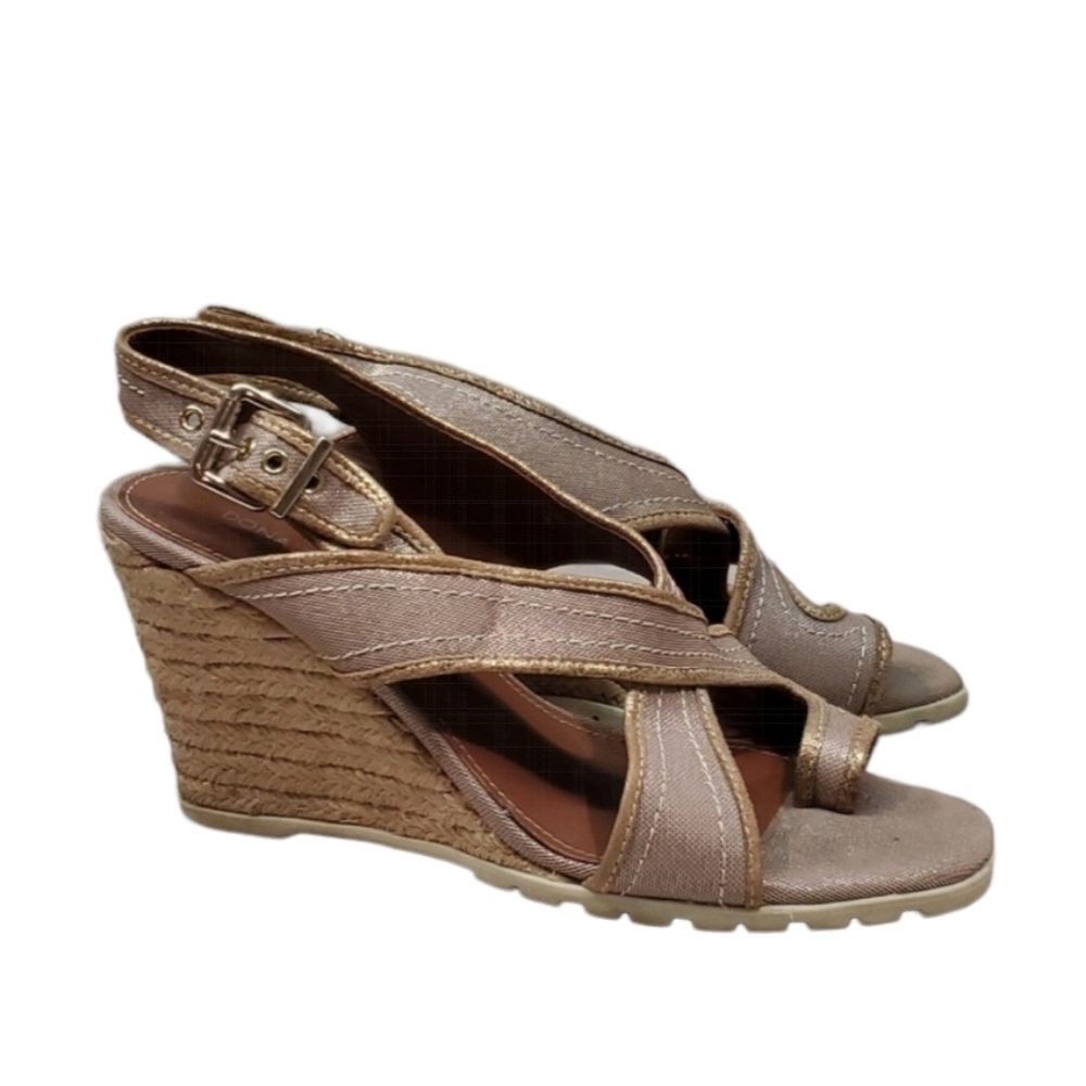 Donald j Pliner Womens Burgos Espadrille Wedge Sandals Shoes sz 9.5M